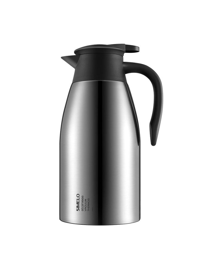 Simelo Kyoto Insulated Bottle, Large Capacity, 304 Stainless Steel, Non-slip Bottom, Warm Water Kettle, Xiaojingang 2.0l, Natural Color - Image 5