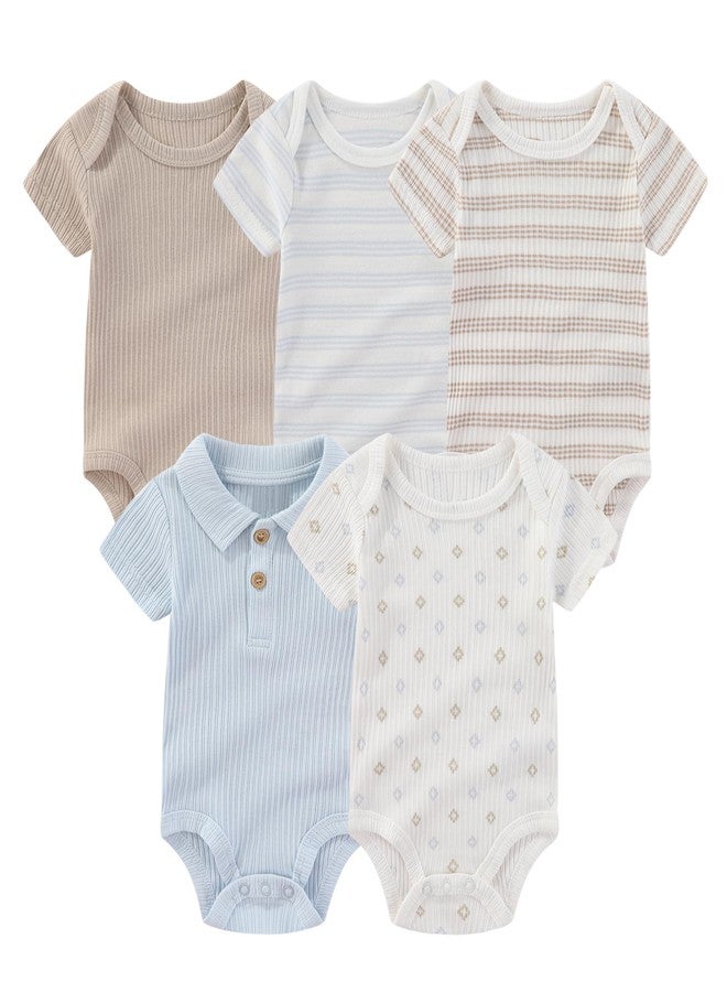 MAMIMAKA Newborn Layette Gift Set 20-Piece Cotton Baby Boy Clothes Essentials and Accessories(Bodysuits + Pants + Caps + Mittens) - Image 2