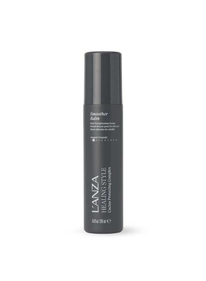 L'anza Healing Style Smoother Balm Smoothing Hair Treatment, Frizz Control, Softens, Adds Shine, UV & Heat Protection, Color Safe Anti-Humidity Strengthening Care Shine Boost, Sulfate Free (6.8 Fl Oz) - Image 1