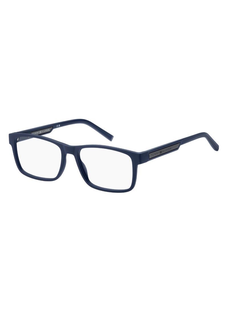 TOMMY HILFIGER - Men's Rectangular Shape  Optical Frame TH 2091  38 - Lens Size: 37.9 Mm - Mtt Blue M - Image 1