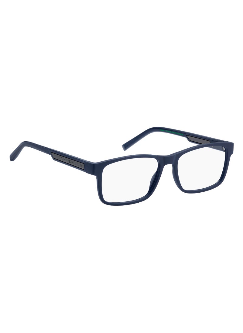 TOMMY HILFIGER - Men's Rectangular Shape  Optical Frame TH 2091  38 - Lens Size: 37.9 Mm - Mtt Blue M - Image 1