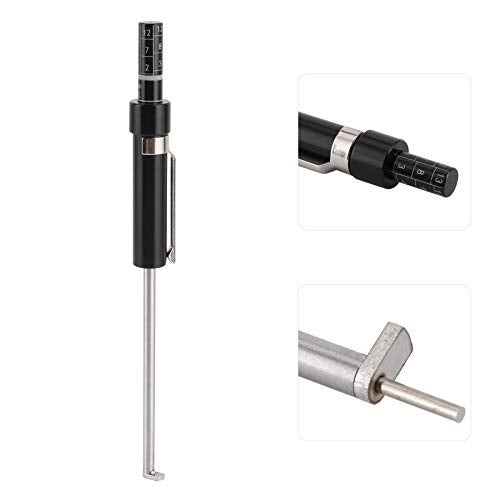 Caoeal Brake Pad Measuring Tool, Brake Pad Thickness Gauge with Scale Brake Pad Gauge Brake Pad Tester for Internal External Brake Pads Measuring - Image 4