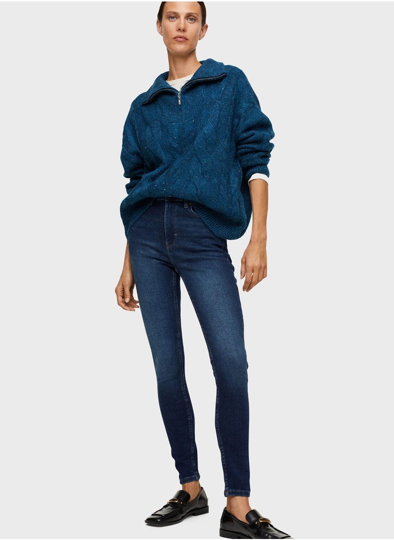 MANGO - High Waist Skinny Jeans - Image 1