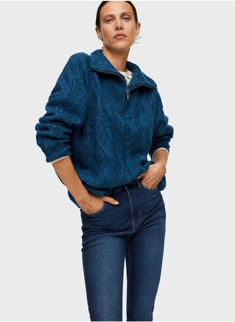 MANGO - High Waist Skinny Jeans - Image 1