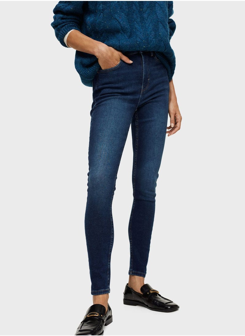 MANGO - High Waist Skinny Jeans - Image 1