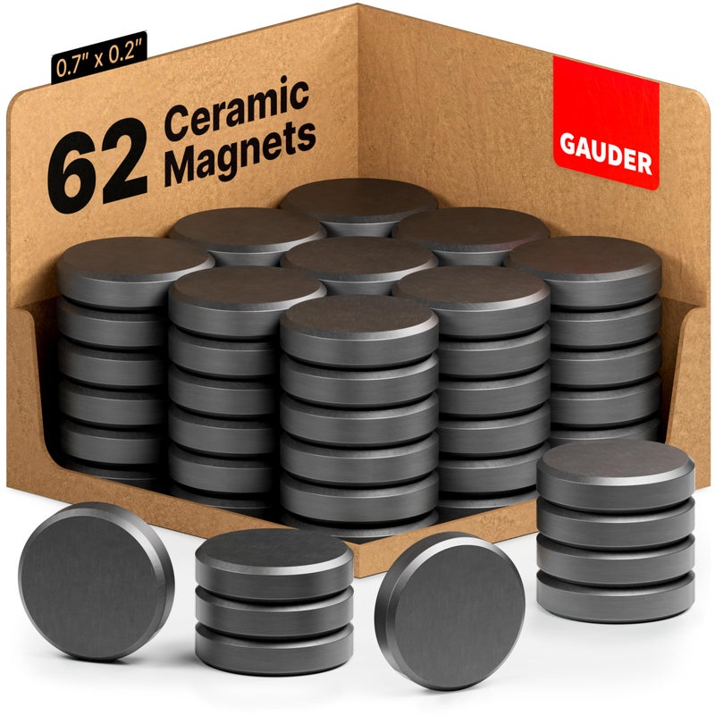 GAUDER Magnets for Whiteboard Notice Board  More  Small Magnets for Crafts  Fridge Magnets 62 Pieces