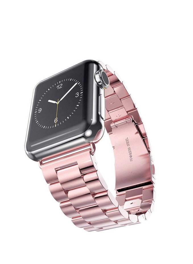 Metal Bands Compatible with Apple Watch Band 42mm 44mm 45mm, Stainless Steel Magnetic Absorption Strap, Wristband for iWatch Band for Apple Watch Series 7/6/5/4/3/2/1/SE, - Image 1
