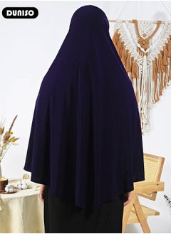DUNISO Women Muslim Heardscarf Shawl Pullover Extra Long Prayer Hijab Muslimah one Piece Chadors Arabia Body Cover Turban Islamic Middle East Full Cover Clothing  - Image 4