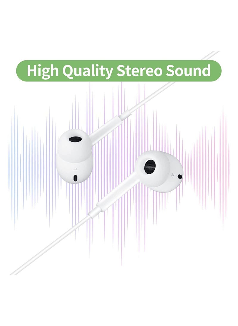 Generic - USB C Headphone, Type C Earbuds Wired Earphones with Microphone and Volume Control,in-Ear Earbud Noise Isolating for Google Pixel Oneplus Samsung Galaxy iPad Pro - Image 1