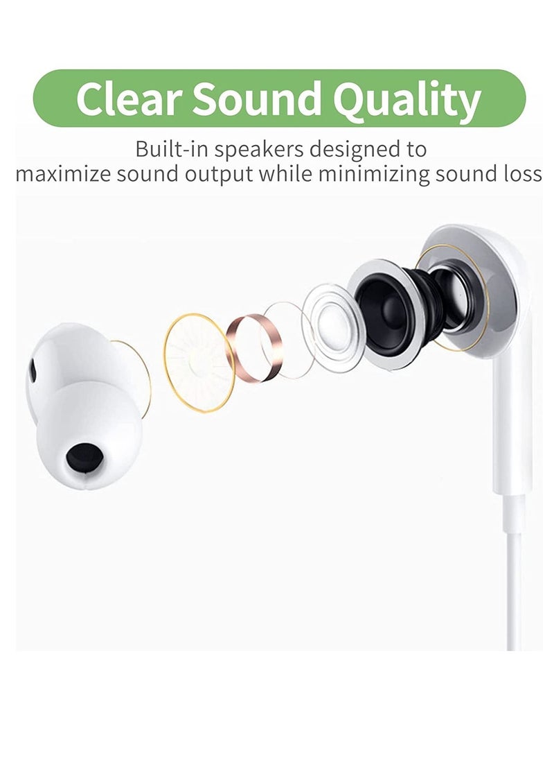 Generic - USB C Headphone, Type C Earbuds Wired Earphones with Microphone and Volume Control,in-Ear Earbud Noise Isolating for Google Pixel Oneplus Samsung Galaxy iPad Pro - Image 1