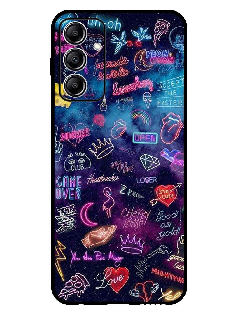 Theodor Protective Case Anti Scratch Shock Proof Bumper Cover For Samsung Galaxy A15 5G Lights Doodle - Image 1