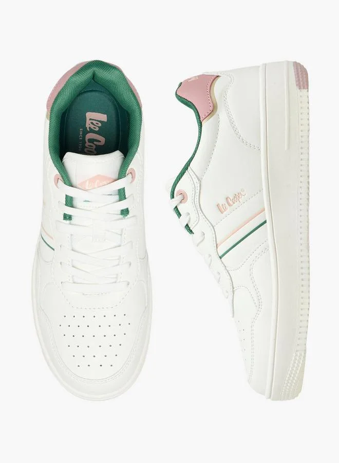 لي كوبر Women Panelled Lace-Up Ankle Sneakers