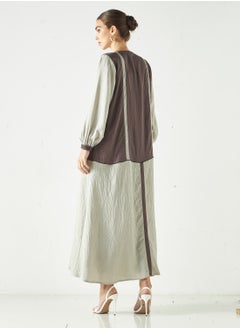 هدية المدينة  HM - عباية بلونين مع الحجاب  - Image 4