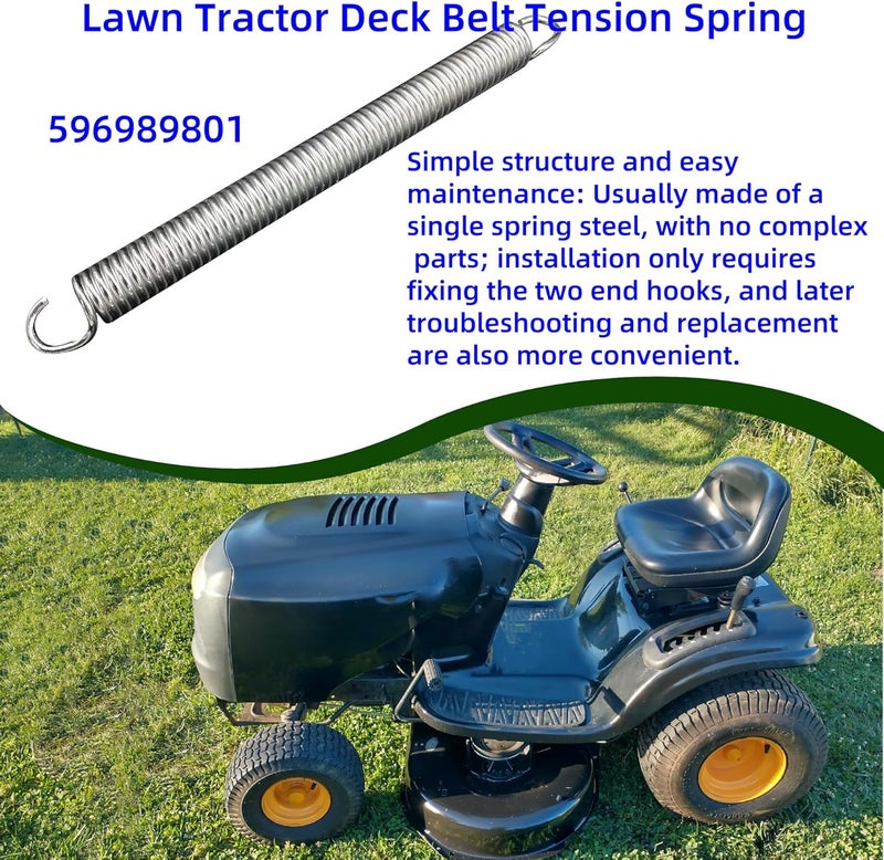 Dgdhf Replacement Deck Belt Tension Spring 596989801 Fits Sears, Craftsman, AYP, Poulan Lawn Tractor Spring (Set of 2) - Image 3