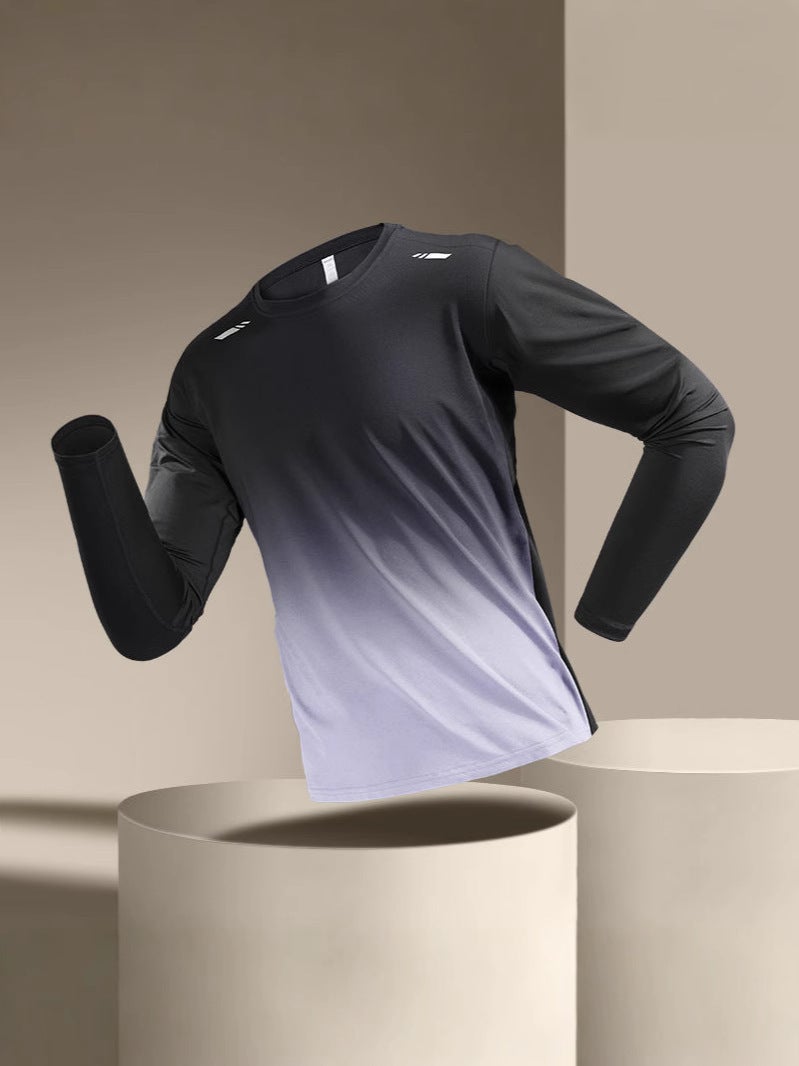 Quick-Drying Clothes Men'S Long-Sleeved T-Shirt Sports Running Fitness Training Outdoor Mountaineering Warm - Image 4
