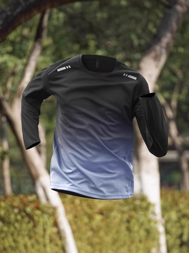 Quick-Drying Clothes Men'S Long-Sleeved T-Shirt Sports Running Fitness Training Outdoor Mountaineering Warm - Image 5