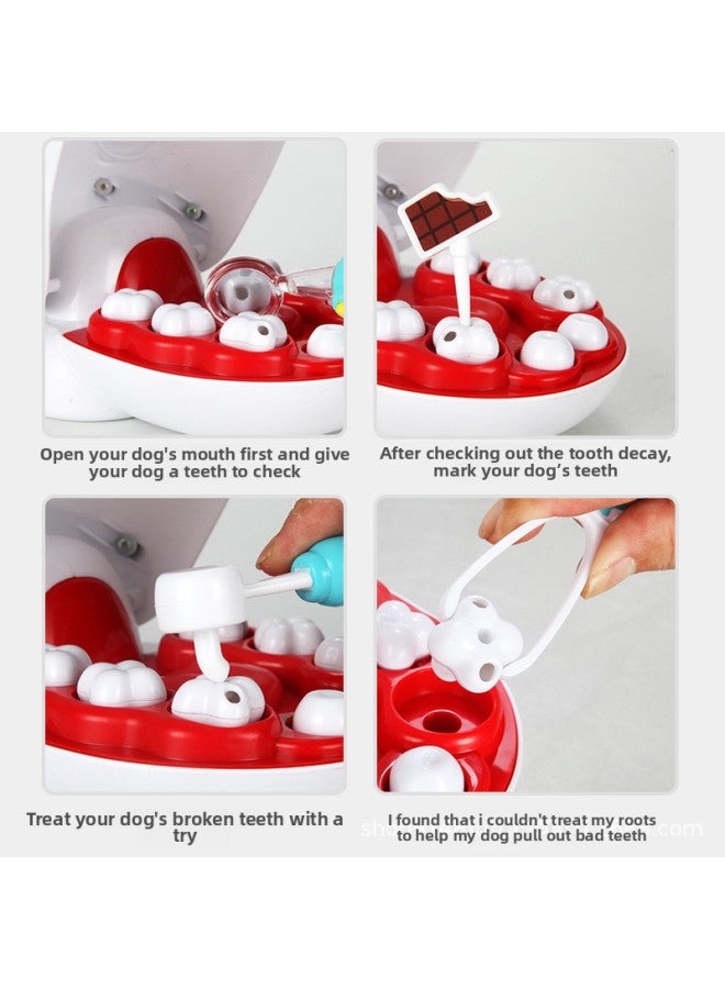 Children's Play Doctor Toy Simulation Dog Tooth Extraction And Filling Pet Dentist Care Toy Set-Color:Dentist Rabbit (31pcs) - Image 5