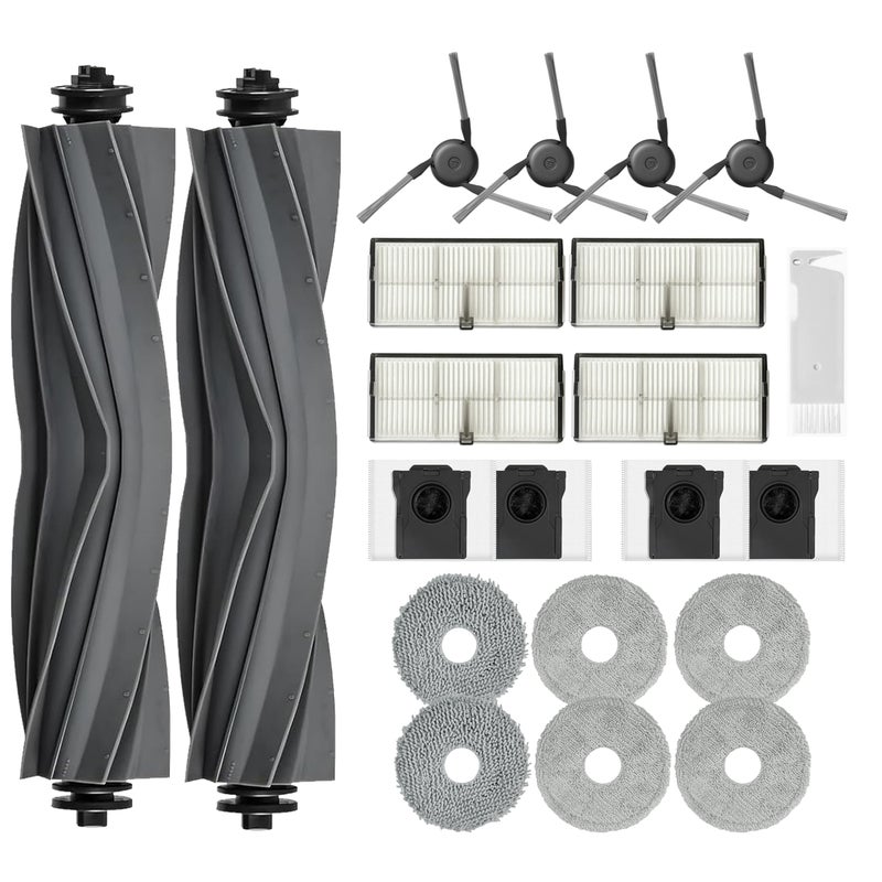 JoyBros Replacement Parts Accessories for Dreame X40 Ultra Complete L40 Ultra (L40 Ultra Gen 2) X40 Master MOVA P10 Pro Ultra Mop Pads X6; Dust Bag X4; Filter HEPA X4; Main Brushes X2; Side Brushes X4 - Image 1