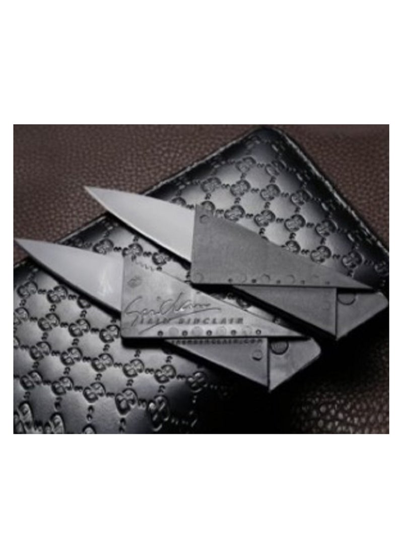 Credit Card Folding Fruit Knife Black 8.6centimeter  - Image 4