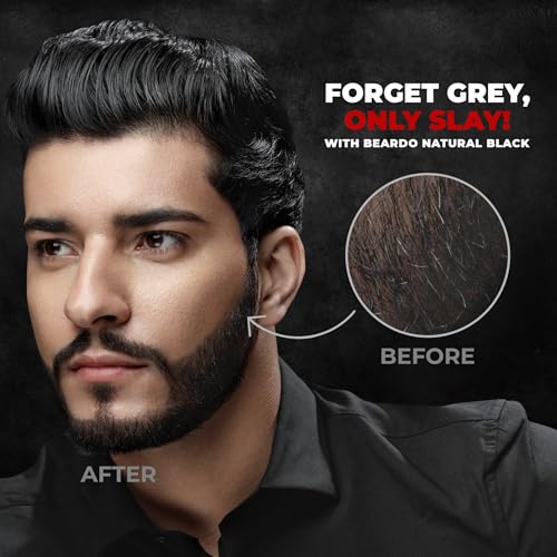 Beardo Beard Color For Men - Natural Black, 60ml | Long Lasting | No Ammonia | Easy to apply, No Stain Beard Hair Colour for men | Skin Friendly Hair dye - Image 2