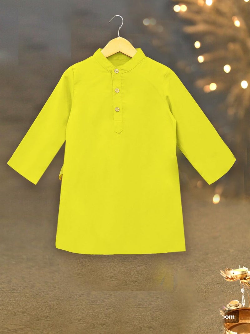 A.T.U.N. (ALL THINGS UBER NICE) Boys Yellow Kurta Dhoti with Printed Nehru Jacket (3 Piece Set) - Image 5