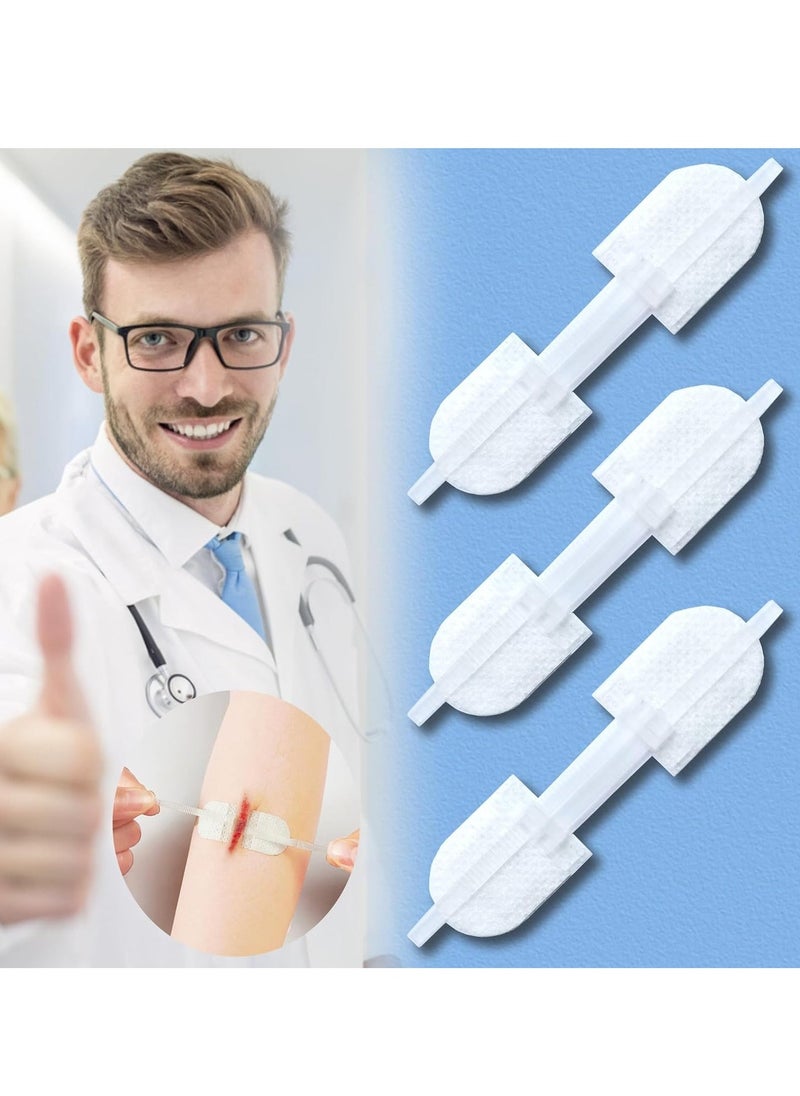 Generic Wound Closure Strips, Emergency Laceration Closure Kit to Repair Individual Combine Wounds Without Stitches, erfly Bandages for Wound Closure to Close, Cover Wounds 3 Pcs  - Image 1