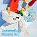 SOCBTNSO FlowFun Bath Toy Set Electric Shower with 360 Rotate Rocket Whistle Cute Car Toy Little Yacht Interactive Water Play Kit for Toddlers 18 Months - Image 4