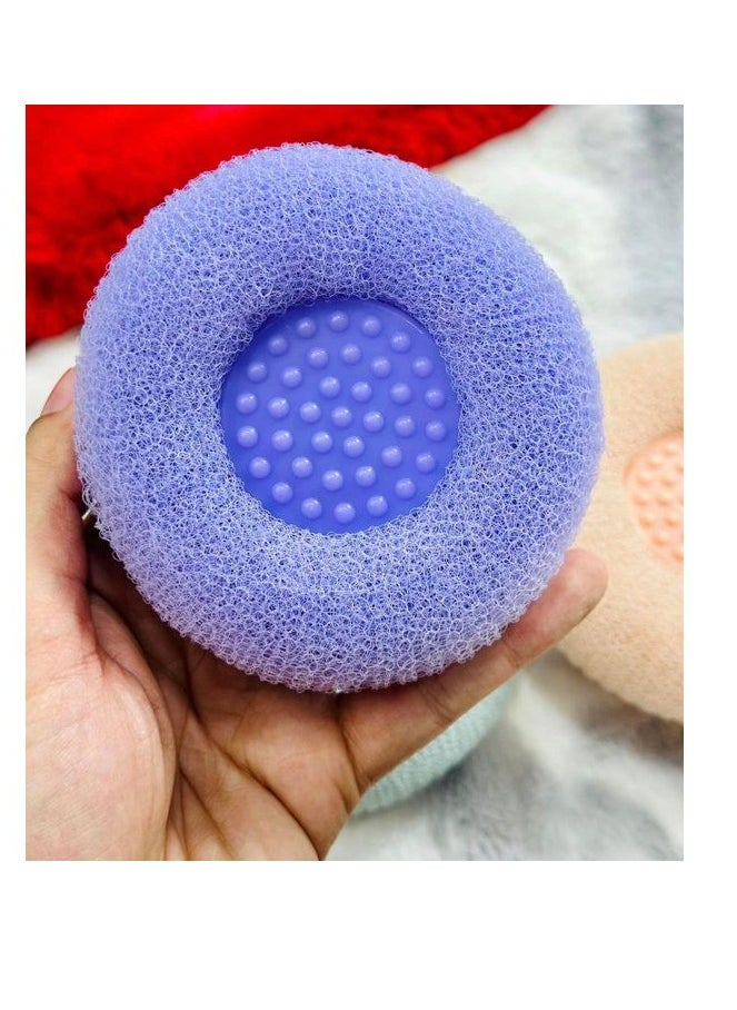 Loofah Loofah 2*1 Loofah For Massage With Handle And Attached To Suction1pcs  - Image 1