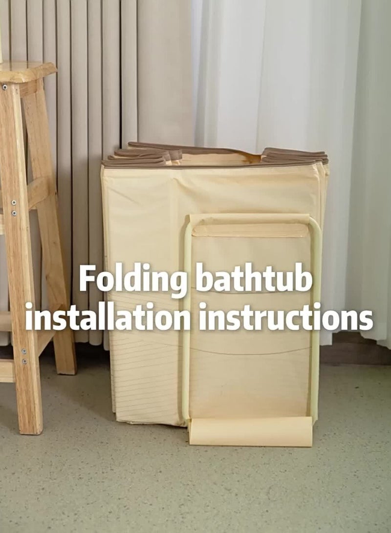 Foldable Bath Bucket Adult Free Installation Thickened Bath Bucket Thickened And Heightened Double Bath Bucket Foldable Bathtub - Image 3