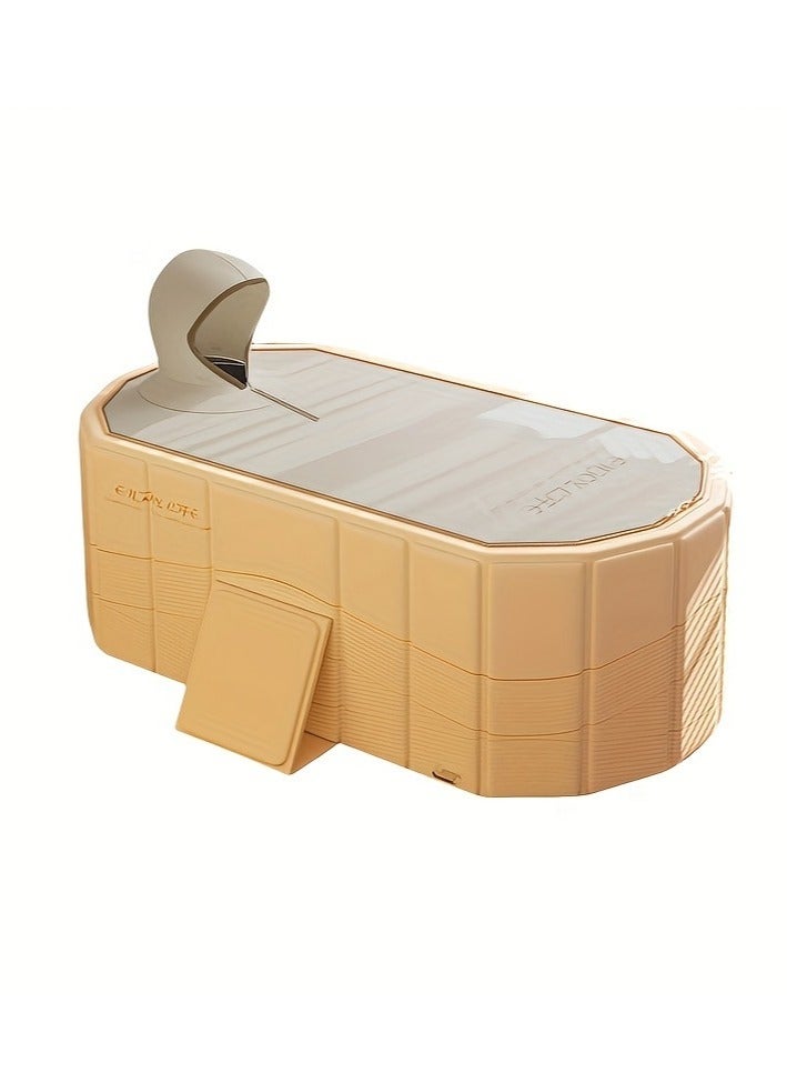 Foldable Bath Bucket Adult Free Installation Thickened Bath Bucket Thickened And Heightened Double Bath Bucket Foldable Bathtub - Image 5