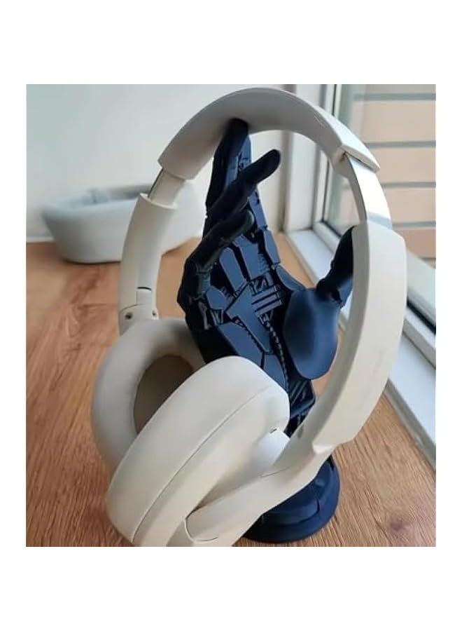 Topleo PS5 Game Controller Stand, Controller Stand Model, Box 3D Cyberpunk Robot Hand Controller Stand, Desktop Decoration Game Handle Headset Hanger, Game Player Gift, Halloween Decorations - Image 3