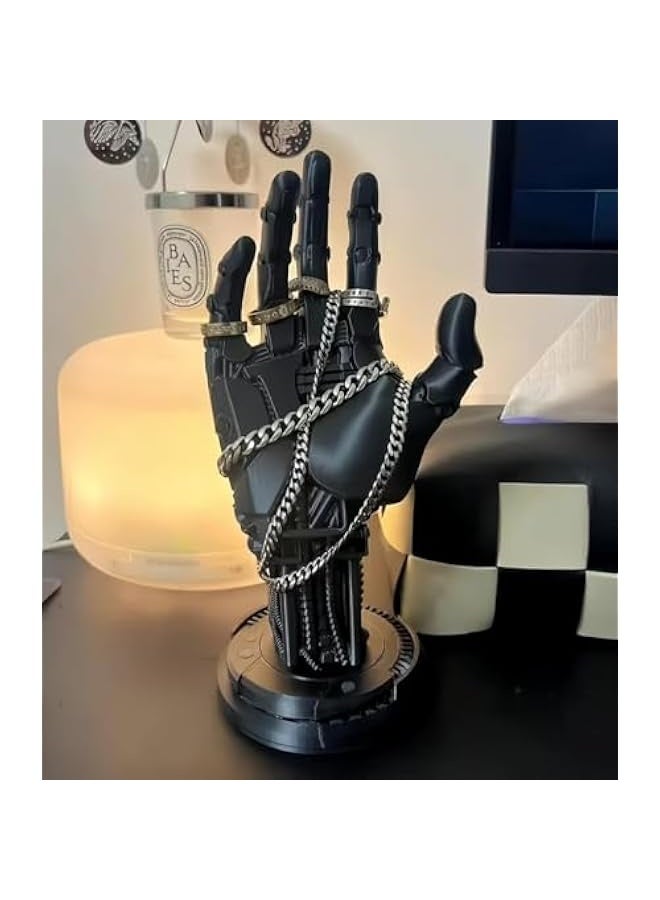 Topleo PS5 Game Controller Stand, Controller Stand Model, Box 3D Cyberpunk Robot Hand Controller Stand, Desktop Decoration Game Handle Headset Hanger, Game Player Gift, Halloween Decorations - Image 5