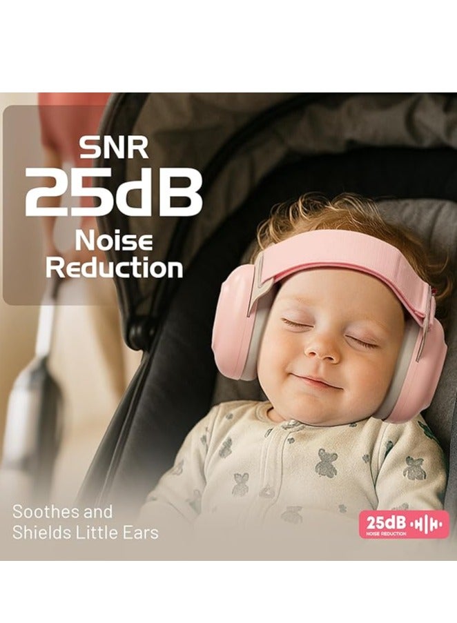 Faylor Baby Ear Muffs for Noise Protection, 25 dB Noise-Cancelling Headphones for Newborns, Infants & Toddlers (3–48 Months), Travel, Airplanes, Blue - Image 4