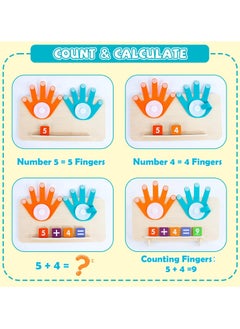 Finger Number Math Toy, Finger Counting Math Toys, Montessori Math Counting Toys for Toddlers, Number Blocks Toys for 36+ Months Girls Boys Gift, Montessori Toy for Toddler - pzsku/ZA102C31D93DC22093B4DZ/45/_/1739092437/8c9bb673-f4d3-4f1b-8cf5-420484881bcb