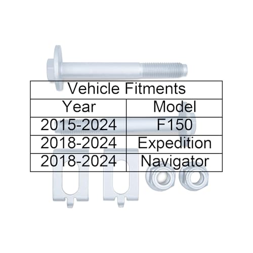 Suspenix Front Alignment Camber Caster Bolt Kit, Front Lower Control Arm Bolt Kit Compatible with Ford 2015-2024 F150, 2018-2024 Expedition Navigator (for ONE Side) - Image 4