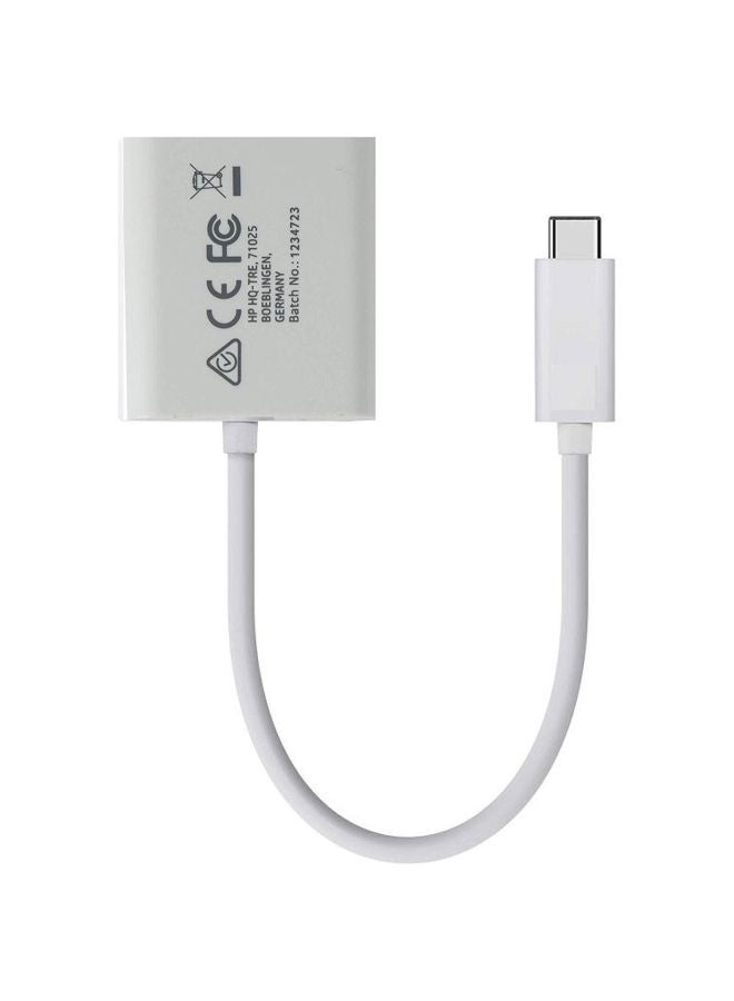 HP محول USB من النوع C إلى HDMI أبيض - Image 3