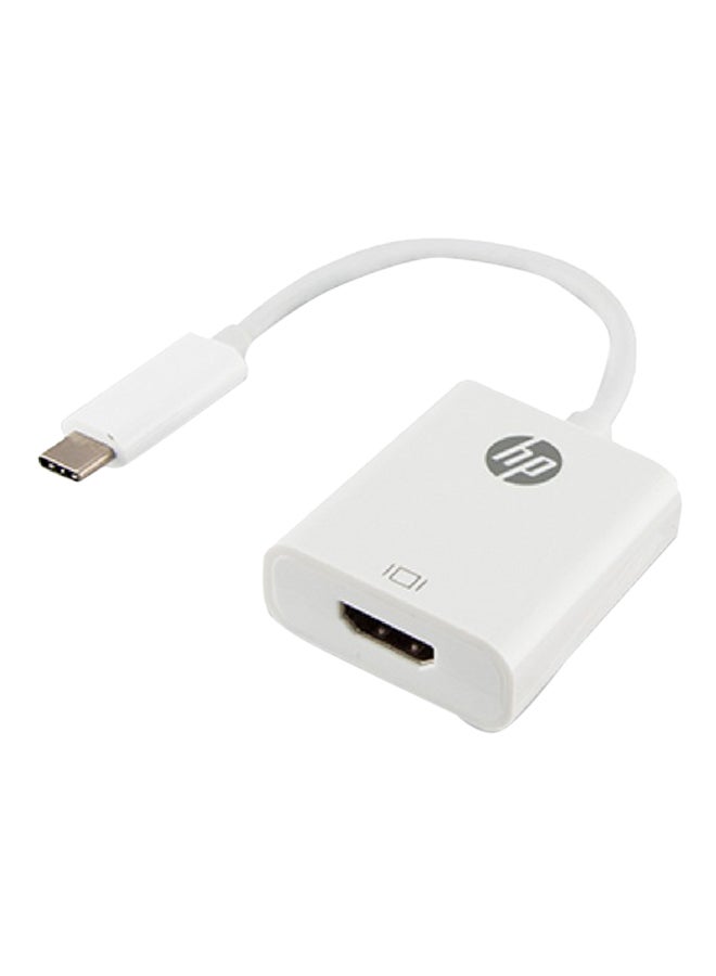 HP محول USB من النوع C إلى HDMI أبيض - Image 1