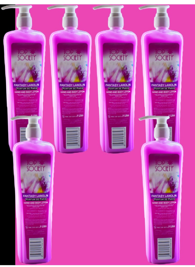 6 Pieces Fantasy Lanolin Hand And Body Lotion 1 Litre - pzsku/ZA102D19116B3FA73497AZ/45/_/1671291130/23d58cb7-f2c1-4b65-a6d9-0a00f9ea9648