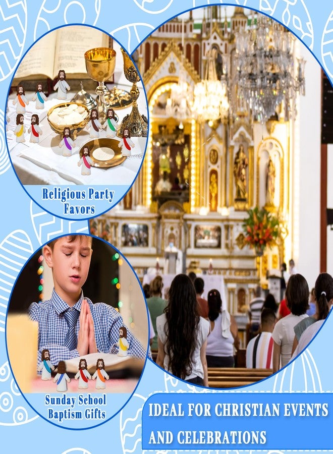 Bamamon 30 Pcs Little Jesus Figures, Mini Jesus Figurines in Bulk Tiny Jesus Christ Toys to Hide and Seek Christian Sunday School Religious Party Favors Baby Jesus Baptism Gifts for Easter Egg Stuffers - Image 4
