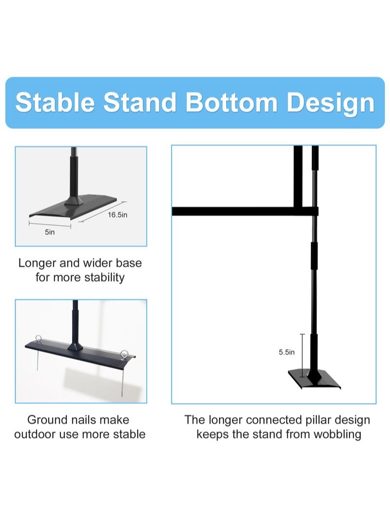 FlashHawk 84inch Portable Projector Screen and Stand 16:9 4K HD Projections Screen with Carry Bag for Indoor Outdoor Home Theater Backyard Cinema Camping - Image 5