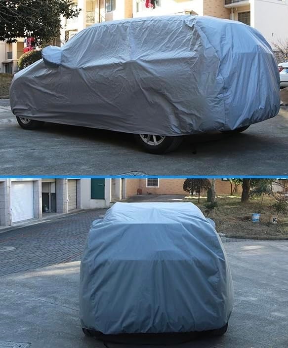 PROTEGO All Weather Protection Car Cover for Honda City 2017-2019 | Anti Dust, 100% Waterproof, Durable Cover - Triple Stitched Elastic Grip with Mirror Pocket |(Grey) - Image 3