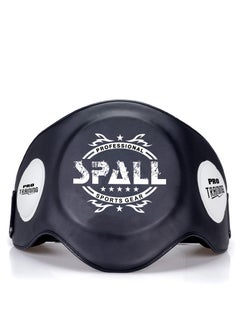 Spall Muay Thai Training Belly Pad Core Protection For Coaches In Boxing Muay Thai Kickboxing Synthetic Leather Maximum Durability Secure Fit Multi Sports Body Protector  - Image 1