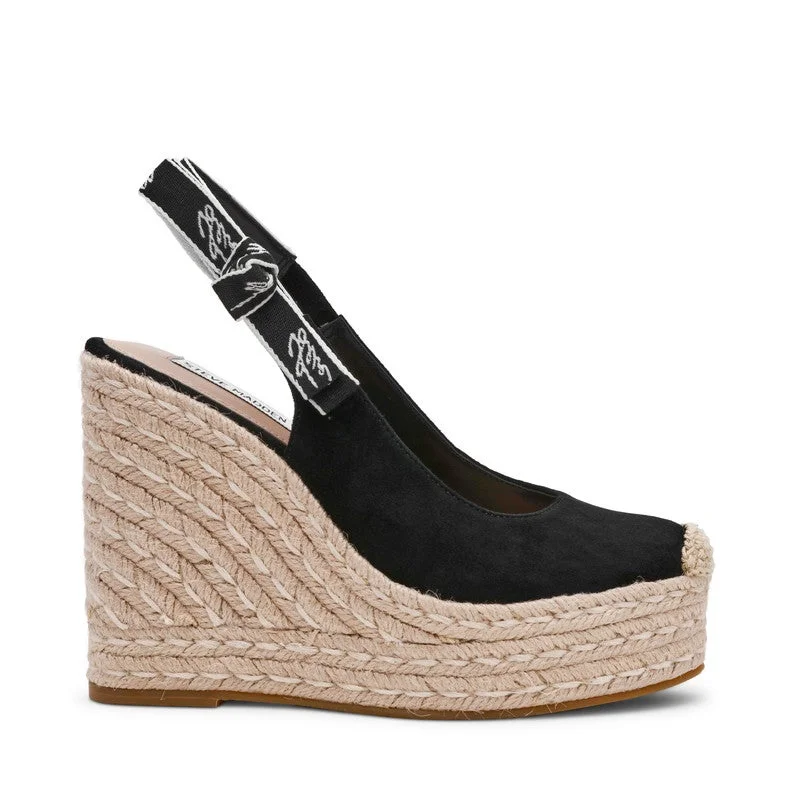 Demmi Women Black Wedges