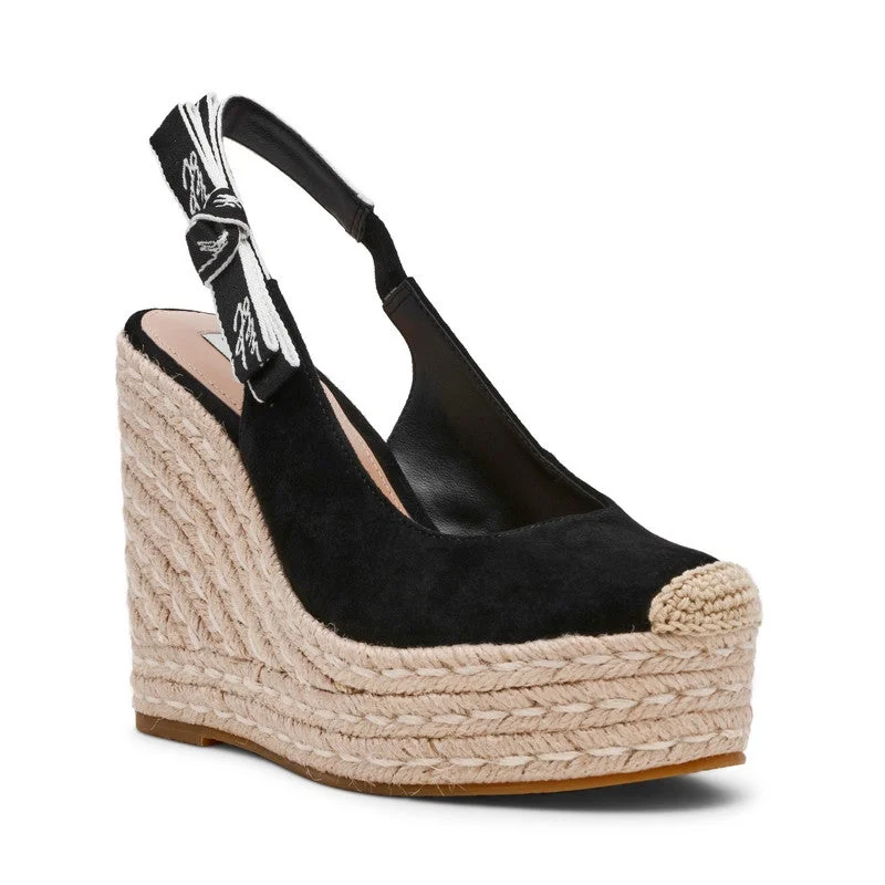 Steve Madden  Demmi Women Black Wedges for Women | Best Price UAE