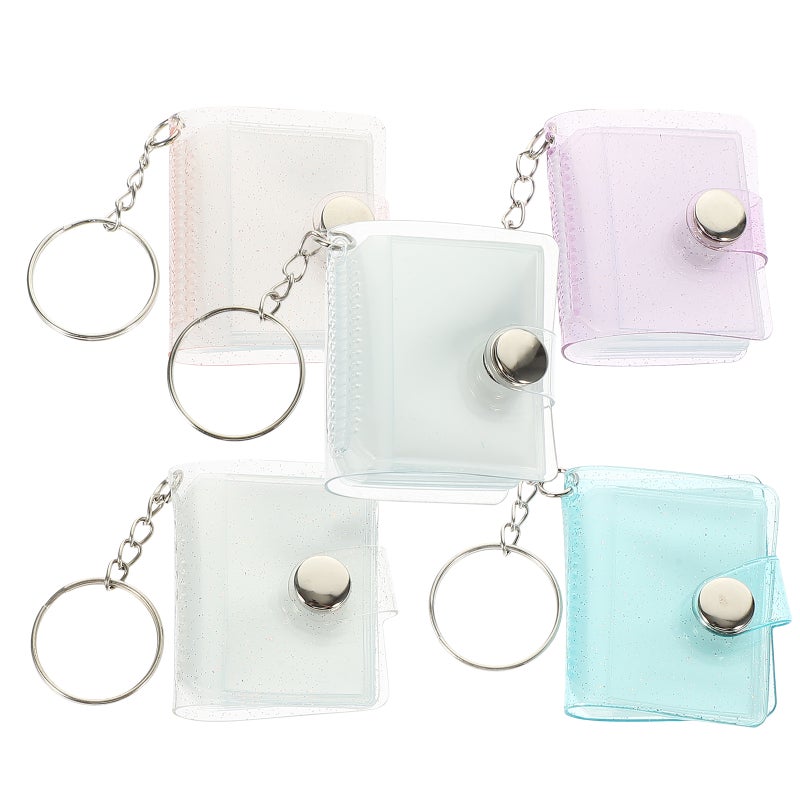 5pcs Keychain Photo Keychain Keyring Key Holder Photo Holder Key Chain - Image 1