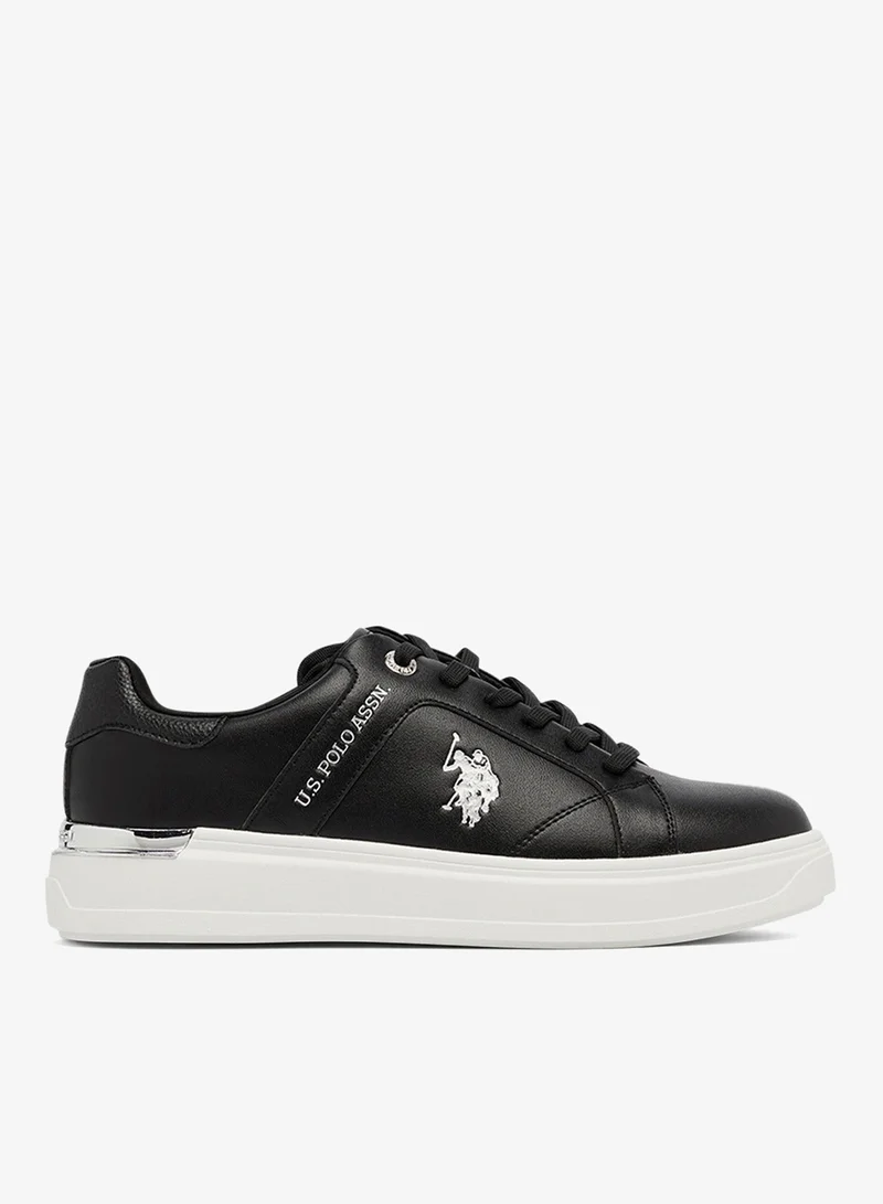 U.S. Polo Assn. Women's Black Low-Top Exclusive Lightweight Shoes Sneakers Shoes - Unmatched Comfort, All-Day Wear, Confidence in Every Step