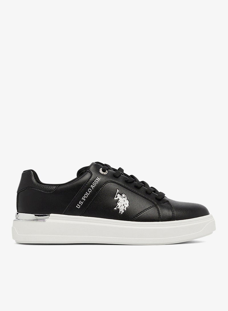 U.S. Polo Assn. Women's Black Low-Top Exclusive Lightweight Shoes Sneakers Shoes - Unmatched Comfort, All-Day Wear, Confidence in Every Step - Image 1
