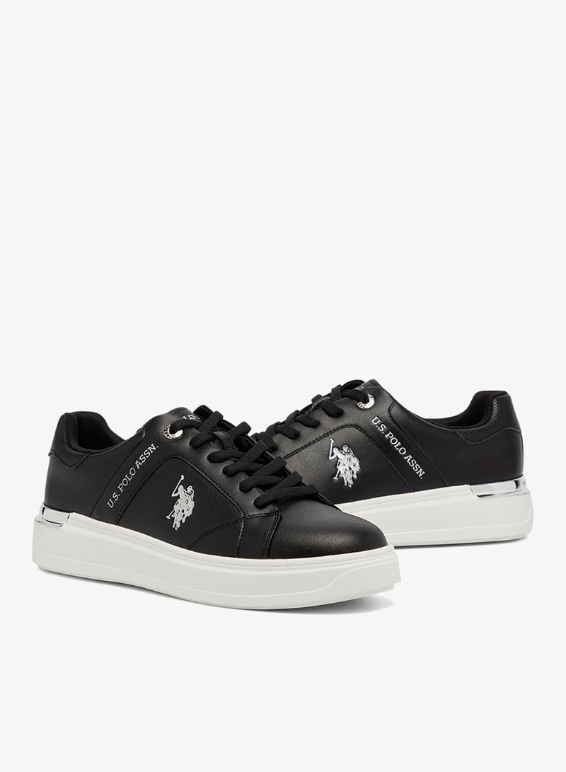 U.S. Polo Assn. Women's Black Low-Top Exclusive Lightweight Shoes Sneakers Shoes - Unmatched Comfort, All-Day Wear, Confidence in Every Step - Image 3
