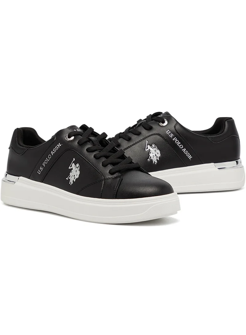 U.S. Polo Assn. Women's Black Low-Top Exclusive Lightweight Sneakers – Unmatched Comfort, All-Day Wear, Confidence in Every Step