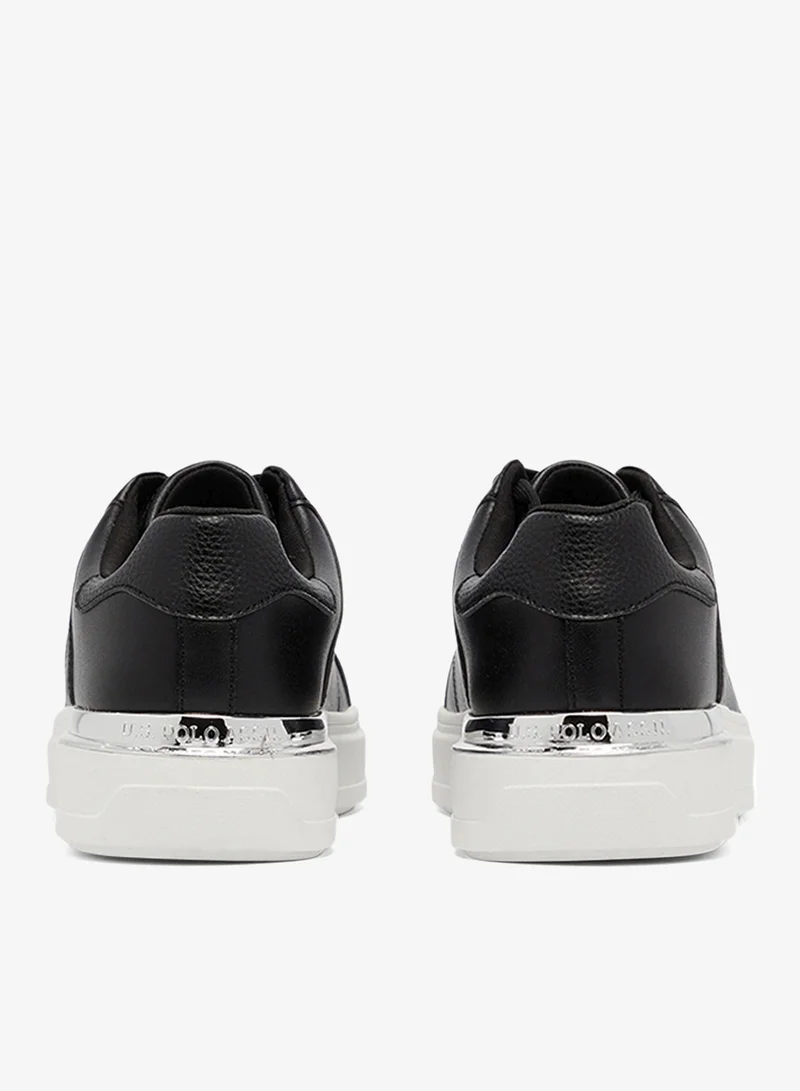 U.S. Polo Assn. Women's Black Low-Top Exclusive Lightweight Shoes Sneakers Shoes - Unmatched Comfort, All-Day Wear, Confidence in Every Step